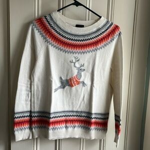 Talbots Cotton Reindeer sweater